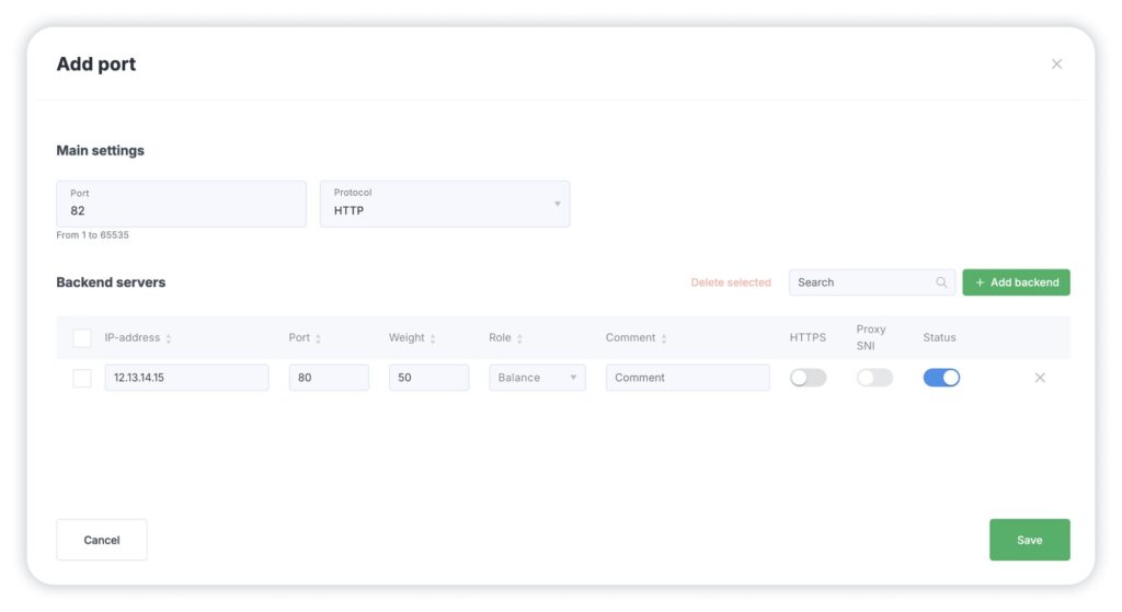Add, edit, and remove port configurations in seconds